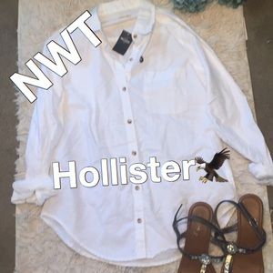 NWT White Hollister Button Down